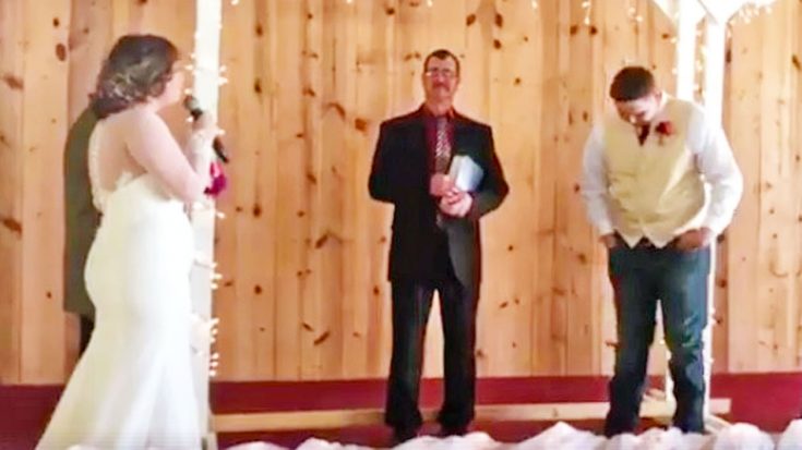 Groom Cries When Bride Walks Down The Aisle Singing Elvis’ ‘Cant Help Falling In Love’ | Classic Country Music Videos