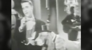Elvis Performs ‘Hound Dog’ To Basset Hound In A Top Hat On 1956 Episode Of ‘The Steve Allen Show’