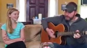 Father & Daughter Sing Duet Of ‘When You Say Nothing At All’