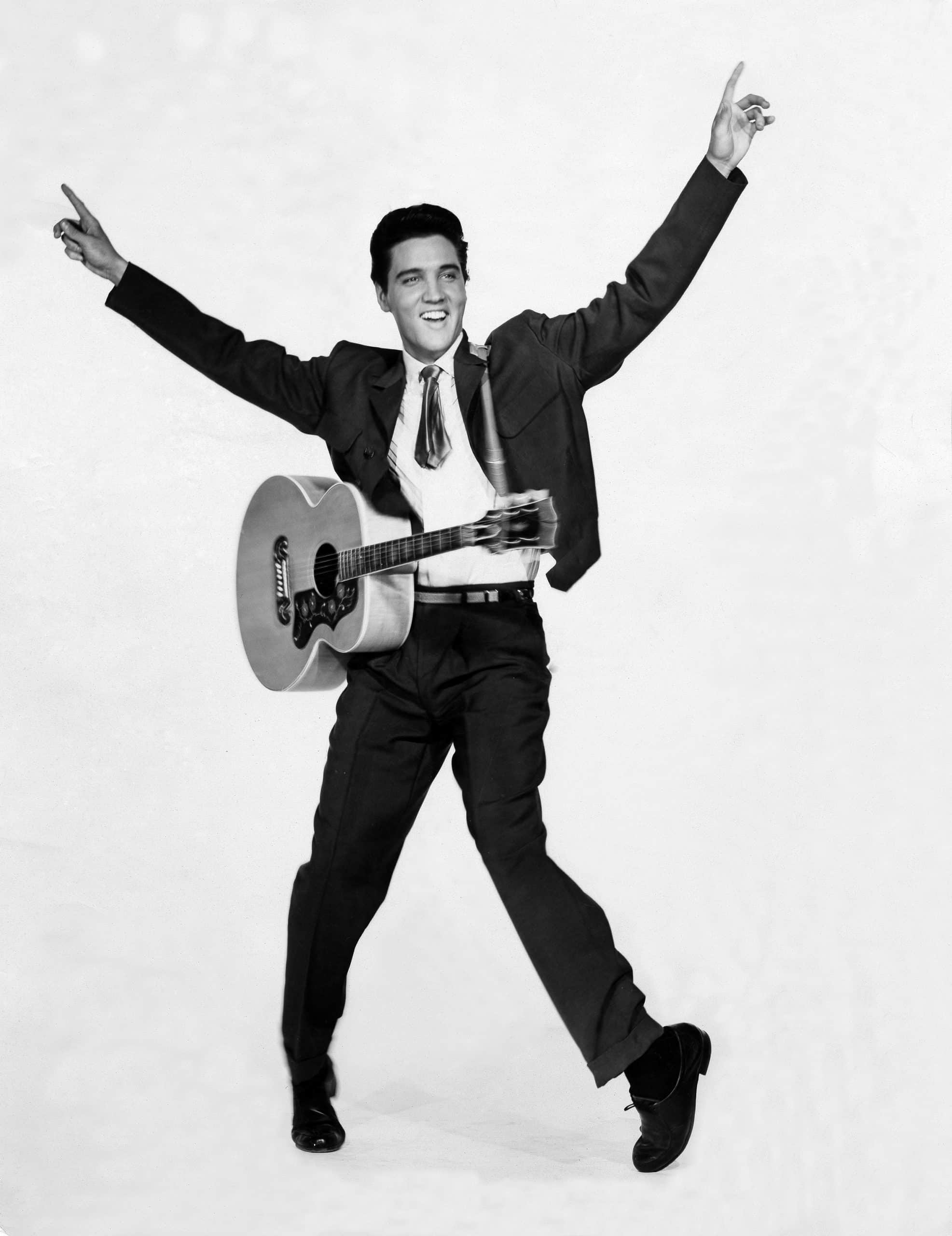 Photo of Elvis Presley dancing