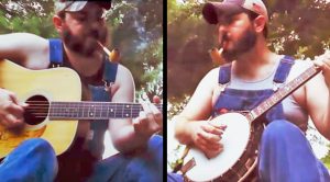 Redneck Plays ‘Dueling Banjos’ Against Himself – On Guitar And Banjo
