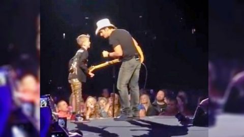Brad Paisley Hands Mic To 9-Year-Old Boy…And He Steals The Show | Classic Country Music Videos