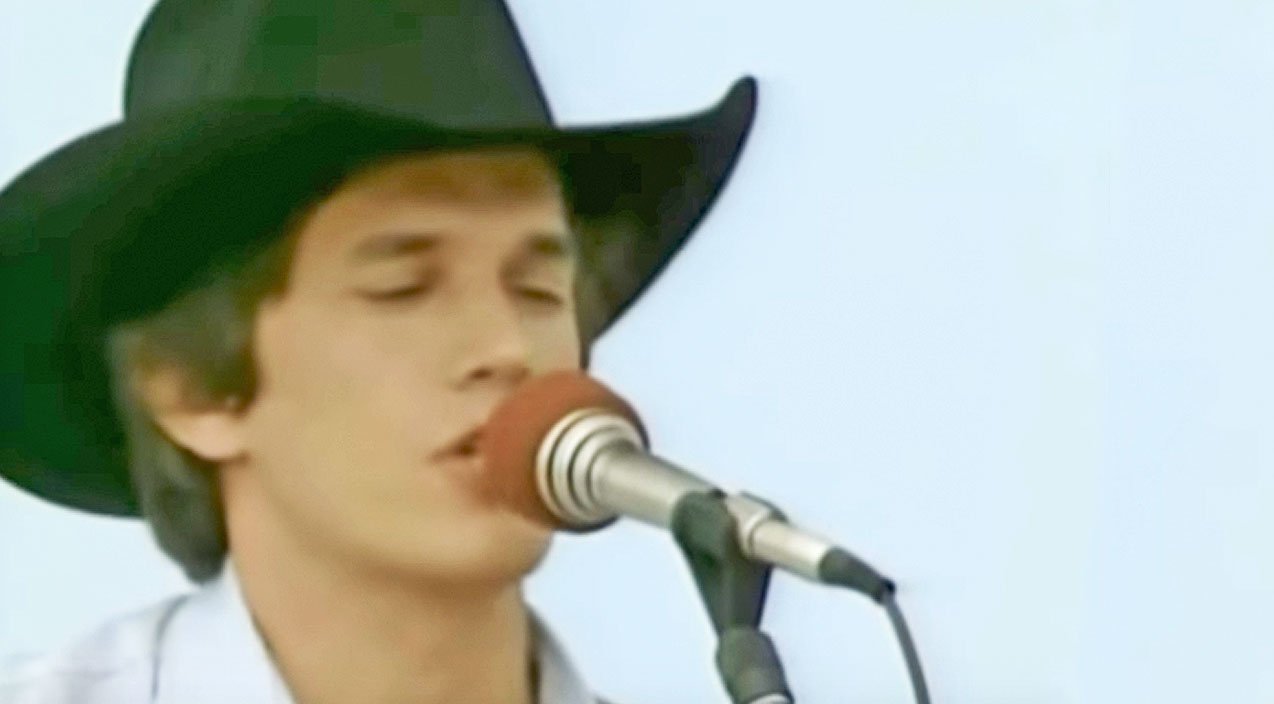 Young George Strait Singing His Flirty Country Hit Will Leave You Blushing Classic Country Music
