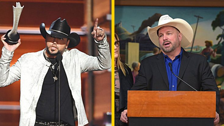 Here’s What Garth Brooks Had To Say About Jason Aldean Winning ACM Entertainer Over Him