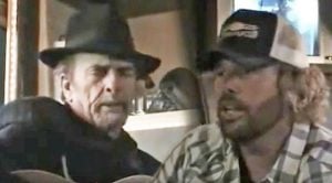Toby Keith & Merle Haggard Sing Two Songs During Bus Jam Session