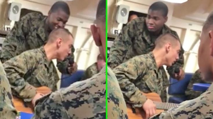 Marine Treats Fellow Service Members To A Cover Of “Three Wooden Crosses” | Classic Country Music | Legendary Stories and Songs Videos