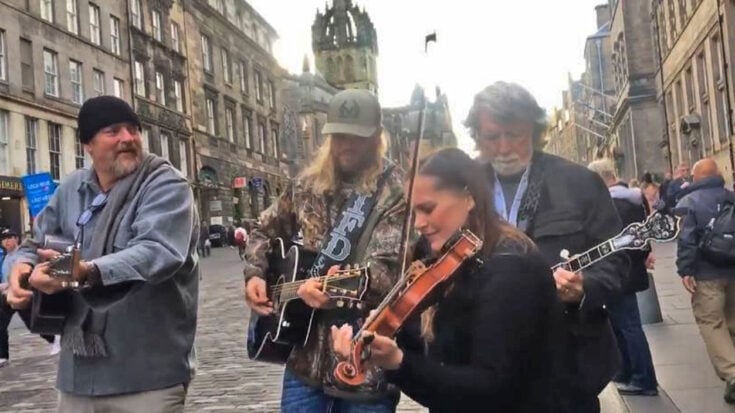 John Carter Cash & Friends Takes To Scotland Streets Singing “Will the Circle be Unbroken” | Classic Country Music | Legendary Stories and Songs Videos