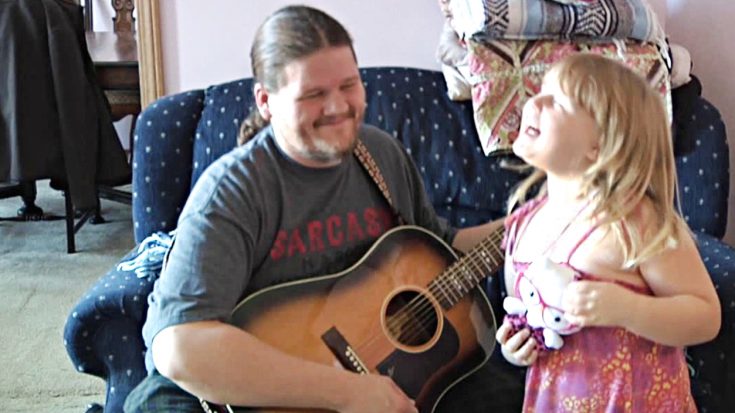 Dad Plays Back Up For 5-Year-Old Singing “Coat Of Many Colors” | Classic Country Music Videos