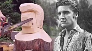 This Elvis Sculpture Is Made From Just One Log And A Chainsaw