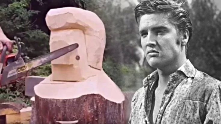 This Elvis Sculpture Is Made From Just One Log And A Chainsaw | Classic Country Music Videos