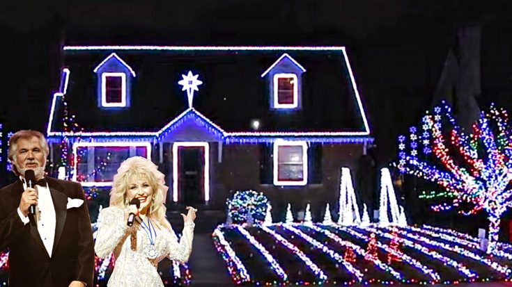 Dolly Parton & Kenny Rogers’ “Once Upon A Christmas” Synced To Twinkling Light Show | Classic Country Music Videos