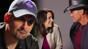 Brad Paisley’s Wife Jokes About Kissing Tim McGraw In Bit From Brad’s TV Special