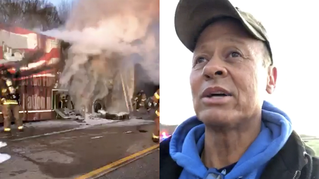 Neal McCoy's Tour Bus "Old Glory" Goes Up In Flames On Louisiana Highway