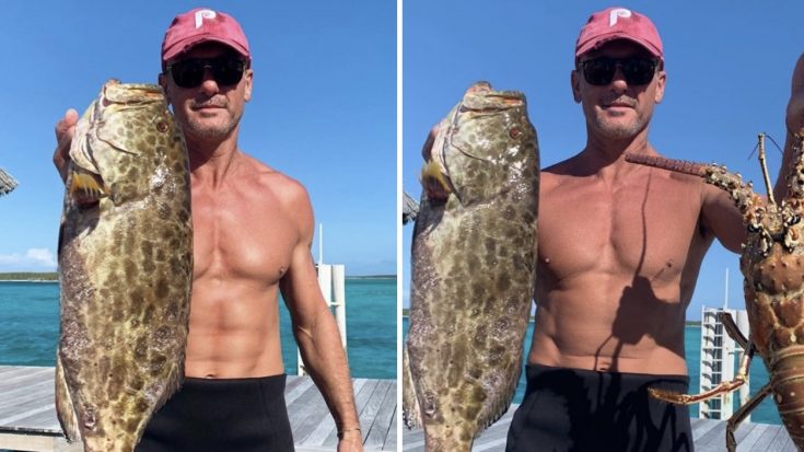 Tim McGraw Shares Shirtless Photo With The Fish He Caught | Classic Country Music Videos