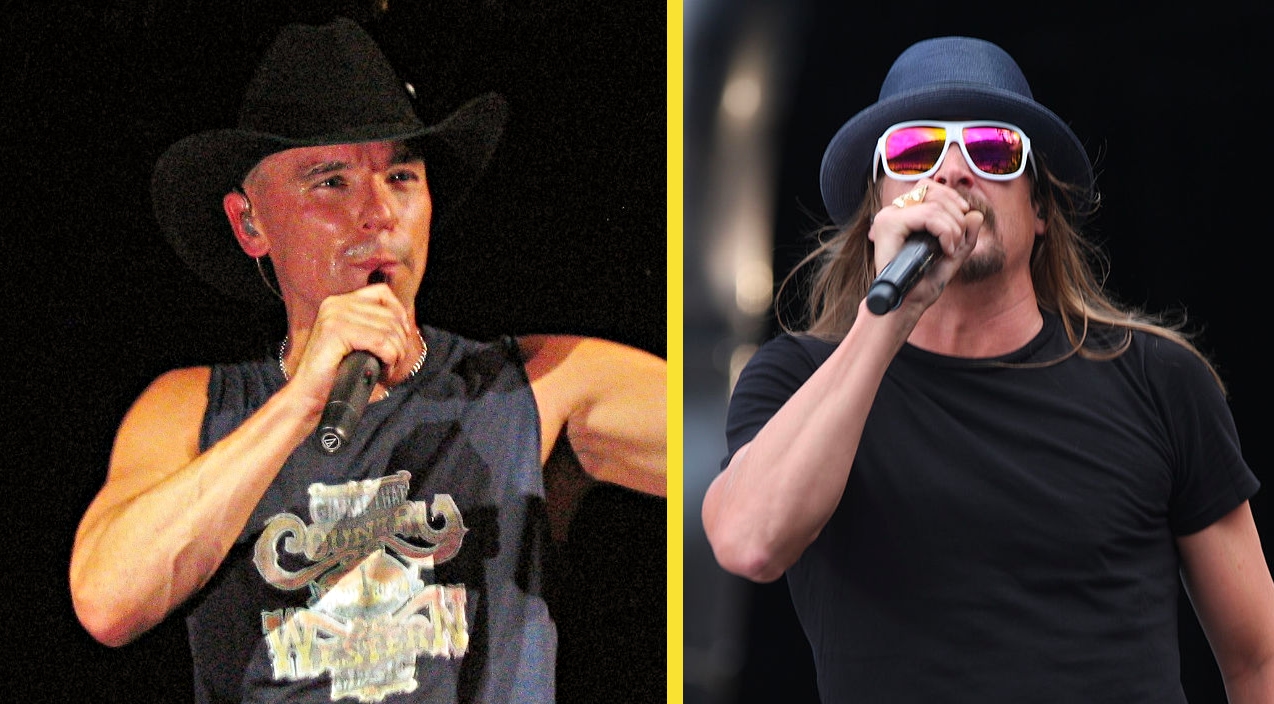 Kenny Chesney & Kid Rock Come Together To Honor Waylon Jennings With