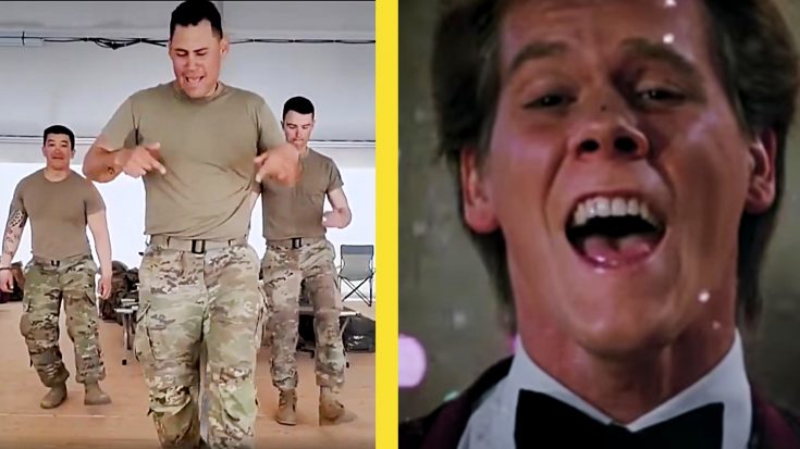 Kevin Bacon Honors Veterans Day With Soldiers Dancing To “Footloose” | Classic Country Music Videos