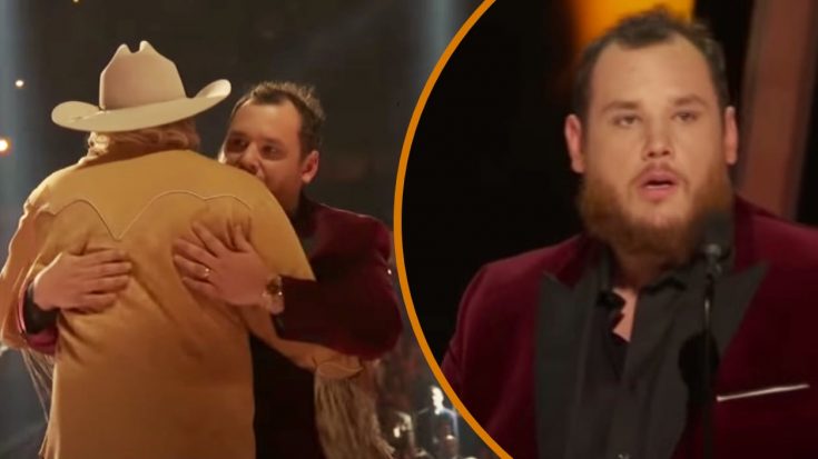 Luke Combs Freaks Out After Alan Jackson Says His Name During CMA Awards