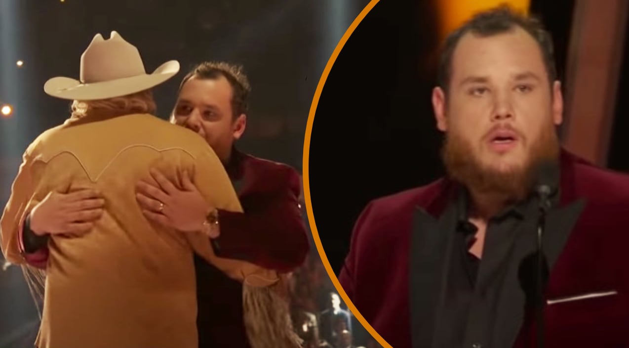 Luke Combs Freaks Out After Alan Jackson Says His Name During CMA Awards
