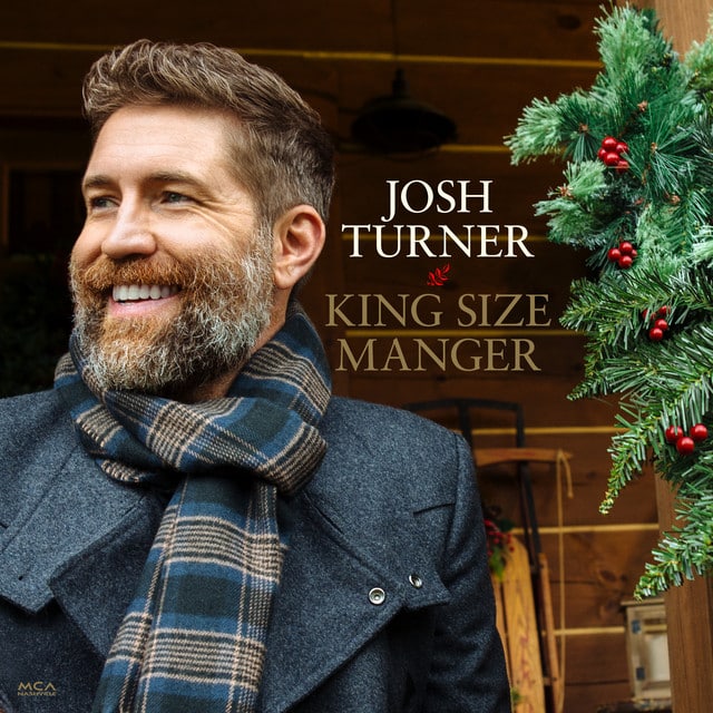 Cover art for the Josh Turner Christmas album King Sized Manger