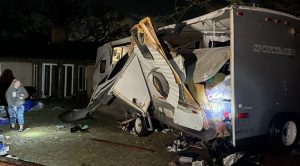 Tornado Flips RV Onto Man & His Stepdaughter