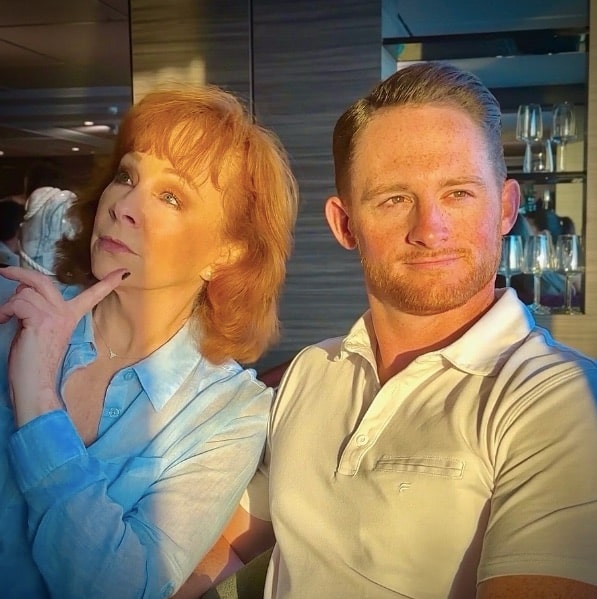 Reba McEntire with her son Shelby Blackstock