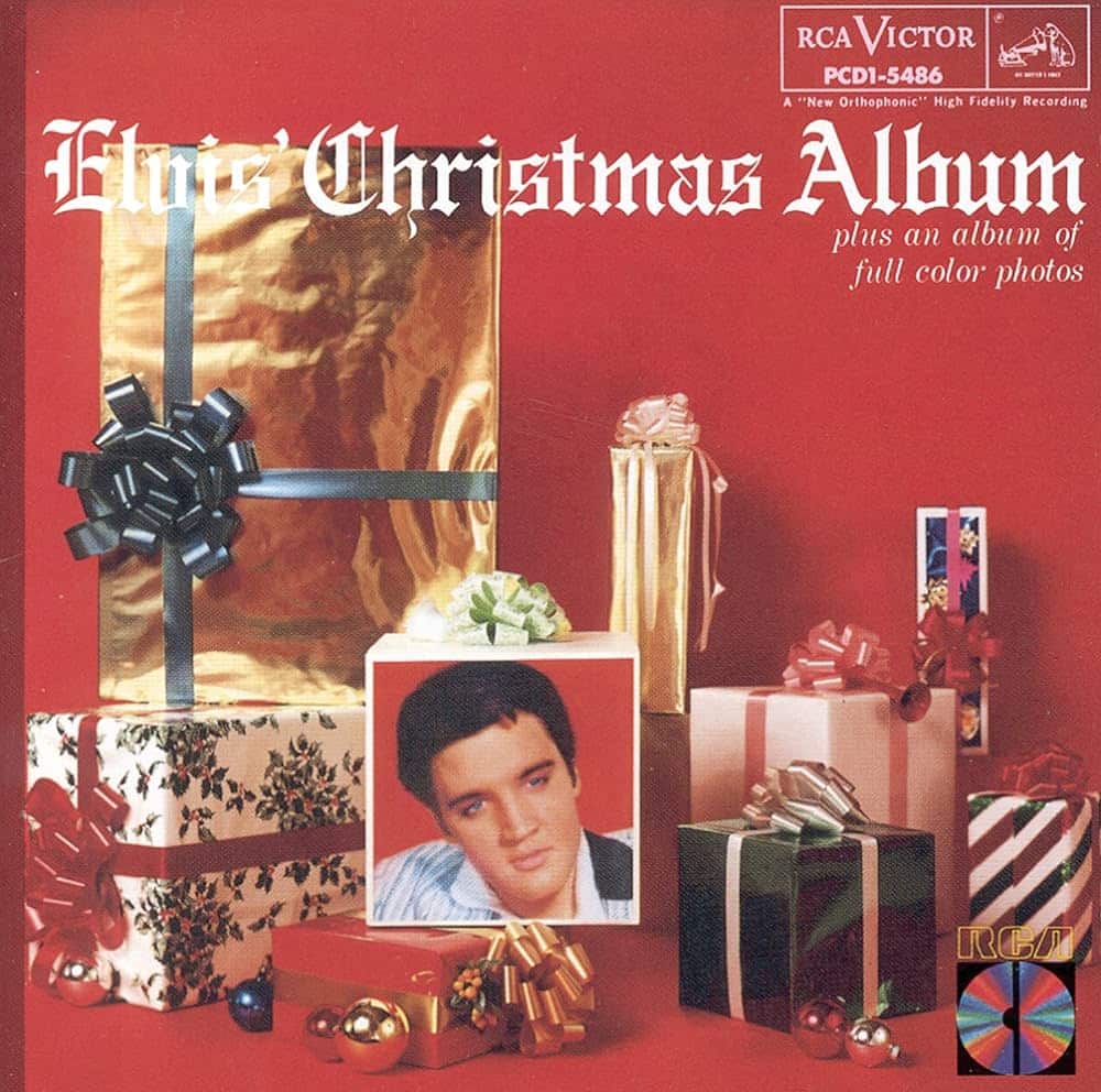 Cover art for Elvis' 1957 Christmas Album