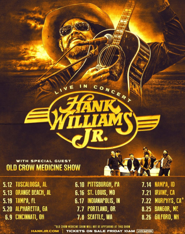 Hank Williams Jr. announces 2023 tour dates