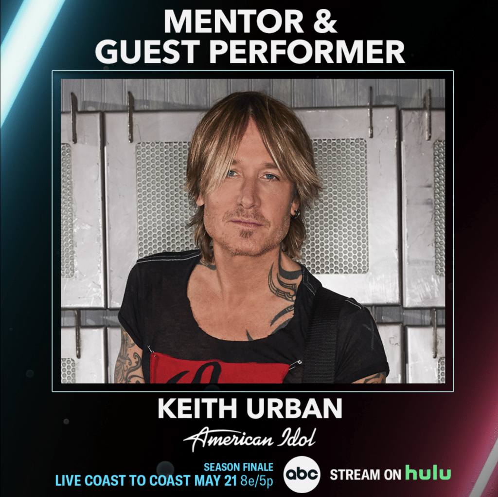 Keith Urban American Idol finale mentor and performer