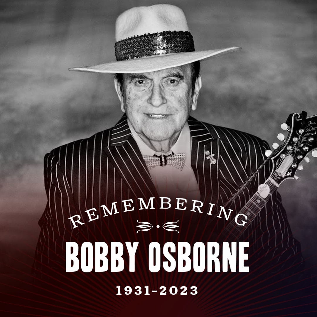 Tribute photo the Opry shared to honor Bobby Osborne after his death