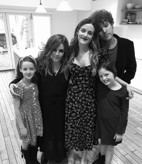 Lisa Marie Presley with her four children: Riley & Benjamin Keough and Harper & Finley Lockwood