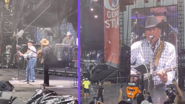 George Strait & Chris Stapleton Sing “Amarillo By Morning” In The Pouring Rain
