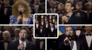 Reba, Randy Travis, & Vince Gill Sing With Air Force Choir At 1990 CMA Awards