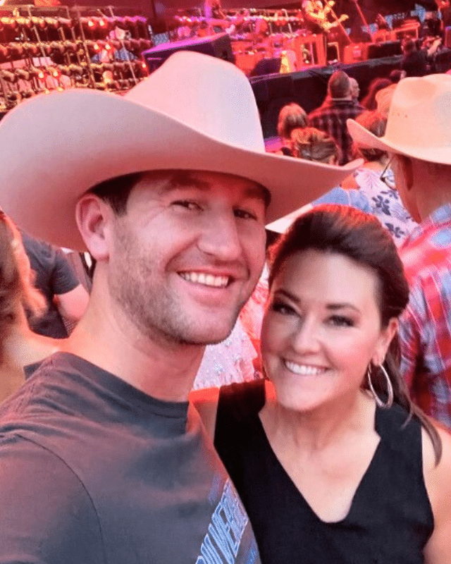 Mattie Jackson and her husband Connor at the George Strait and Chris Stapleton concert in Nashville