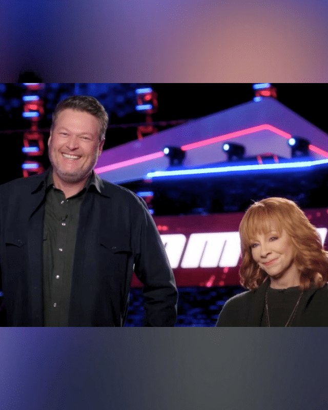 Reba McEntire with Blake Shelton on The Voice