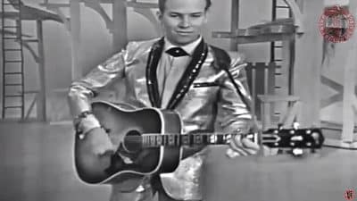 A young Hank Williams Jr singing for the first time on TV.