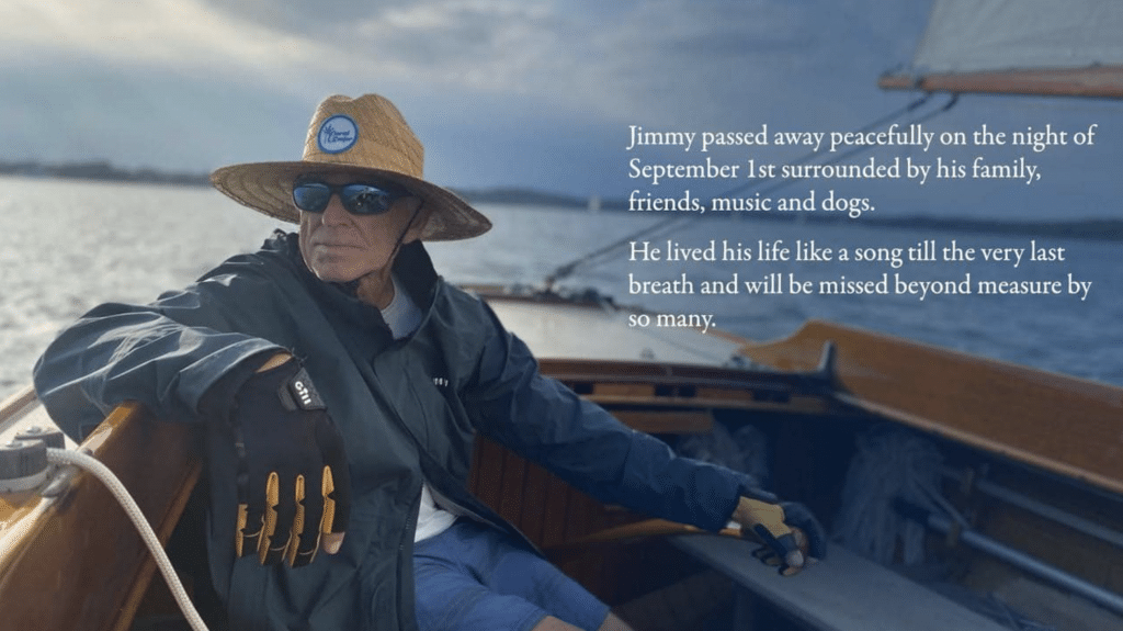 Announcement of Jimmy Buffett's death