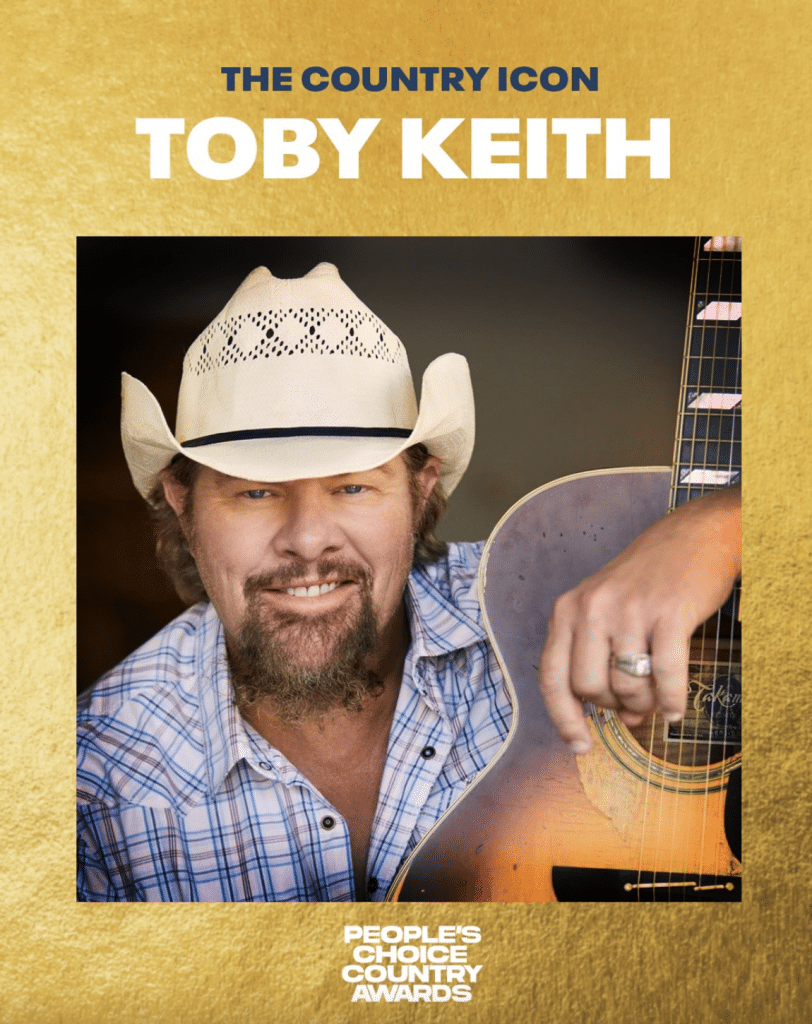 Toby Keith honored with 2023 People's Choice Country Awards Country Icon trophy