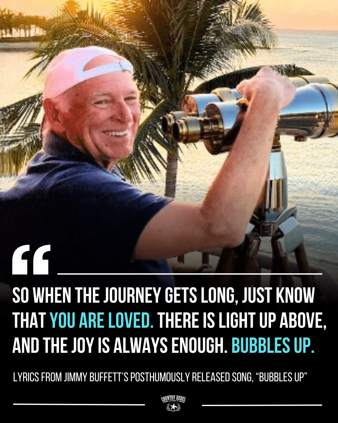 Jimmy Buffett's New Song "Bubbles Up" Hits 1 On Billboard's Rock