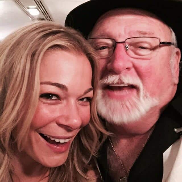LeAnn Rimes with her stepdad Ted