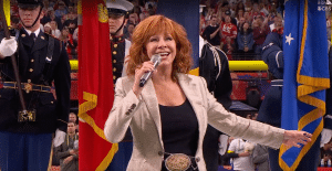 Reba McEntire Sings The National Anthem For Super Bowl LVIII