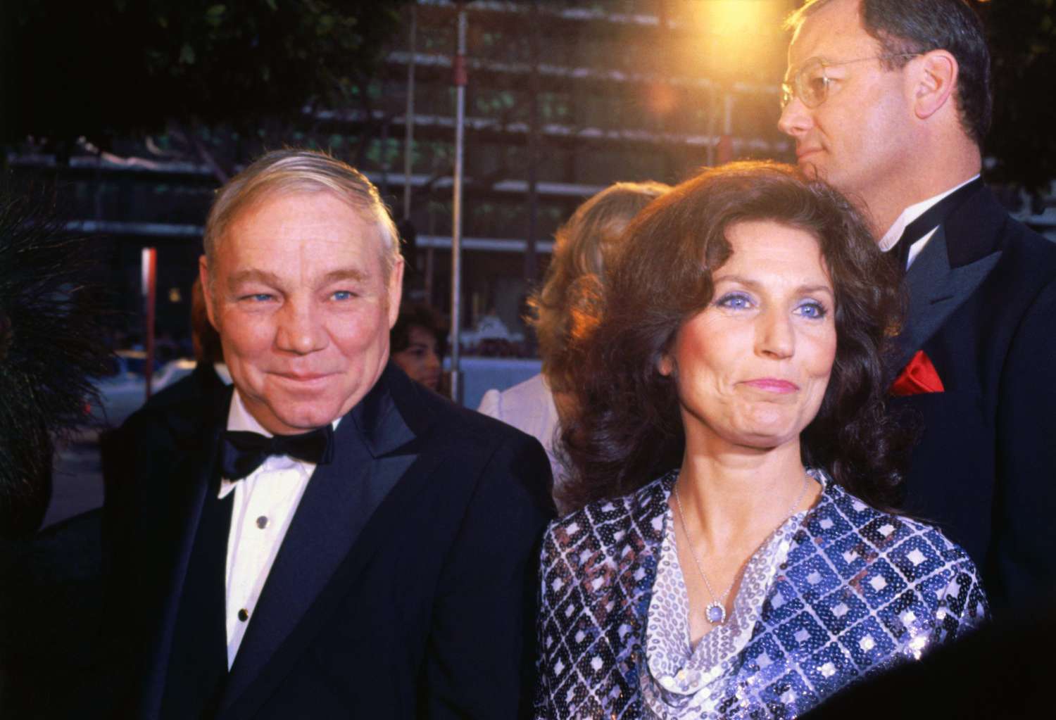 Country music singer Loretta Lynn is pictured here with her husband, Oliver "Doolittle" Lynn in 1981 at the Academy Awards