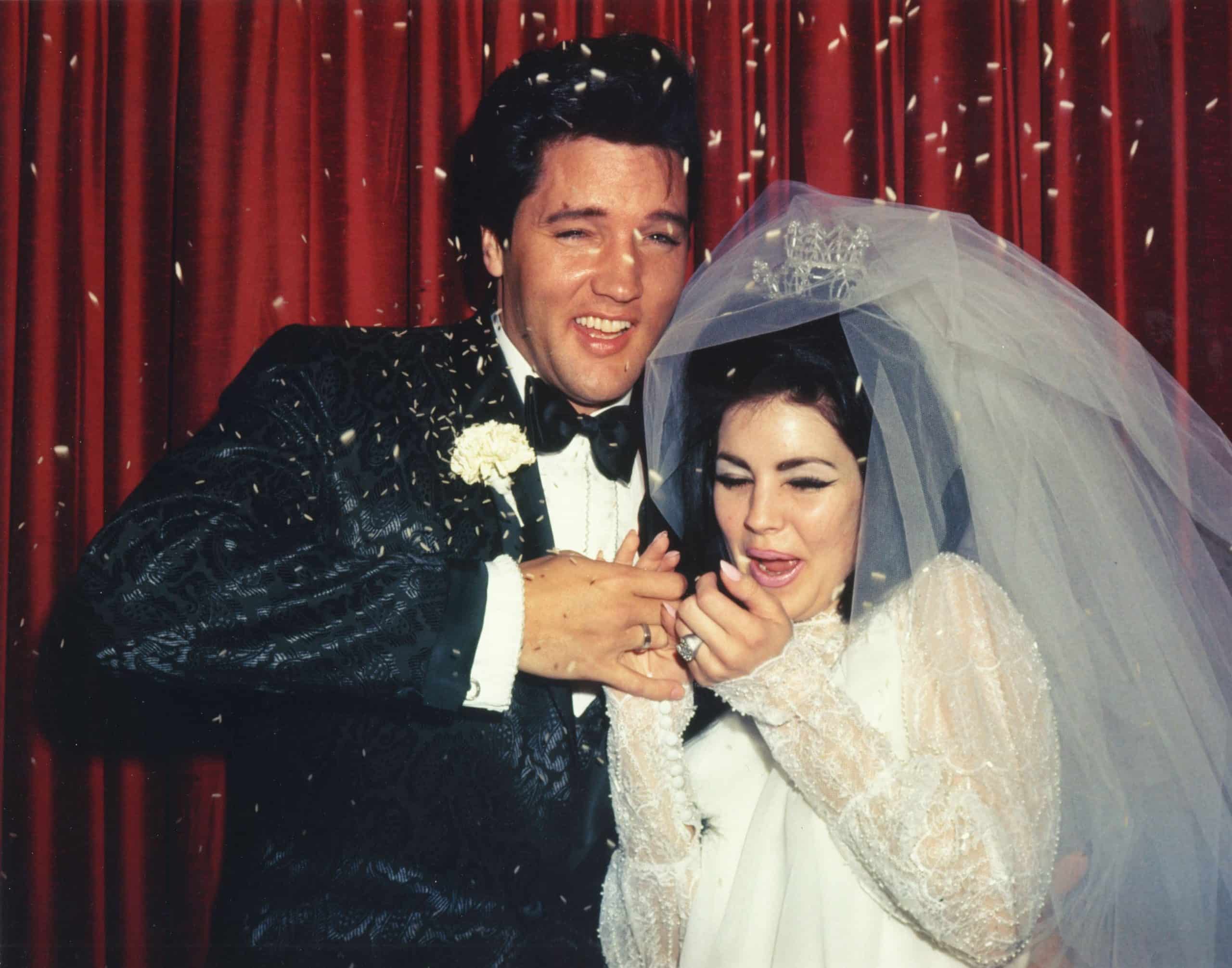 Elvis gave Priscilla a surprise gift when she moved to Memphis. Here, they're photographed at their 1967 wedding.