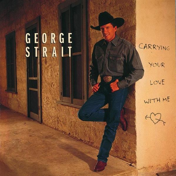 Kelly Clarkson honored George Strait by performing his song "Carrying Your Love with Me," which was featured on his album of the same name. This is the cover art for that album.
