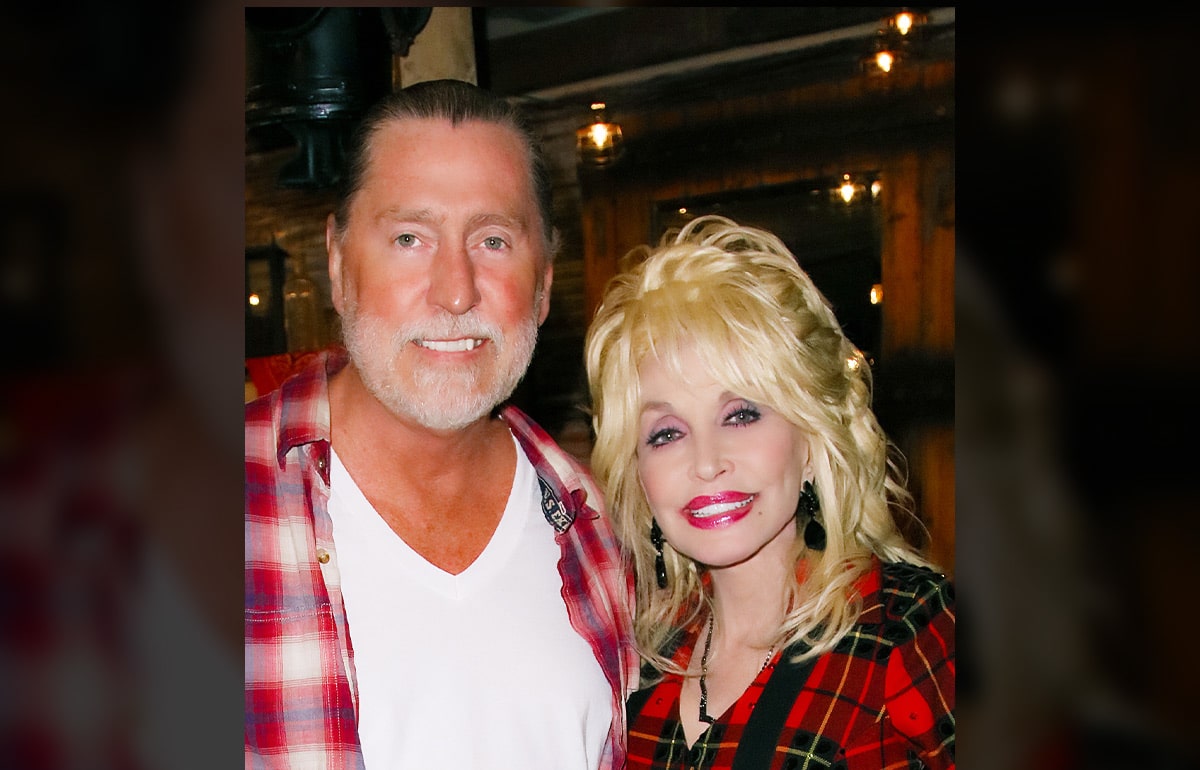 Dolly Parton with one of her younger siblings, brother Randy.