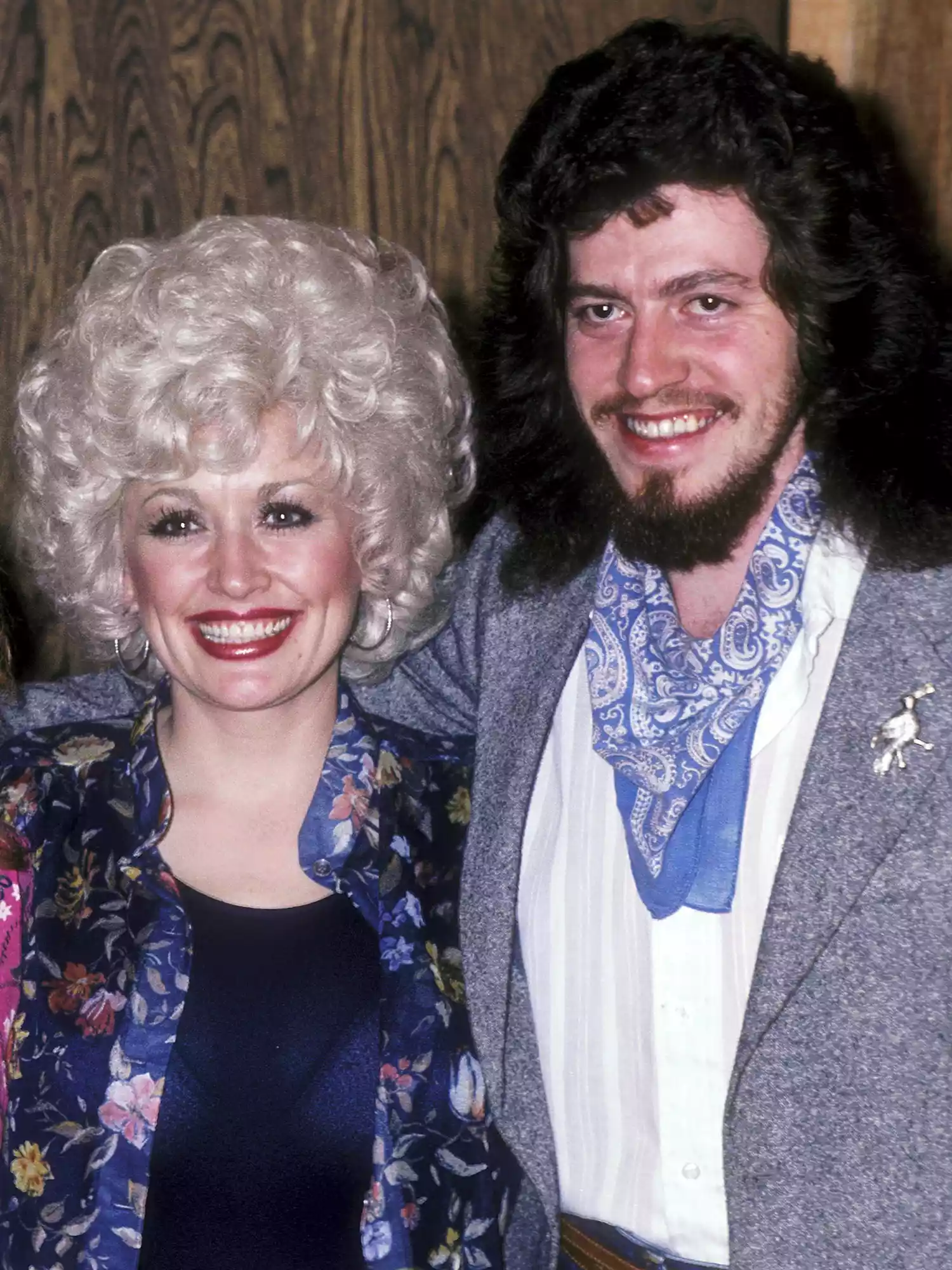 Dolly Parton with her younger brother Floyd Parton