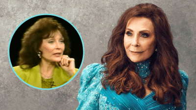 The inlay shows a photo of Loretta Lynn during her 1997 interview, and the background photo is a portrait of Loretta later in life