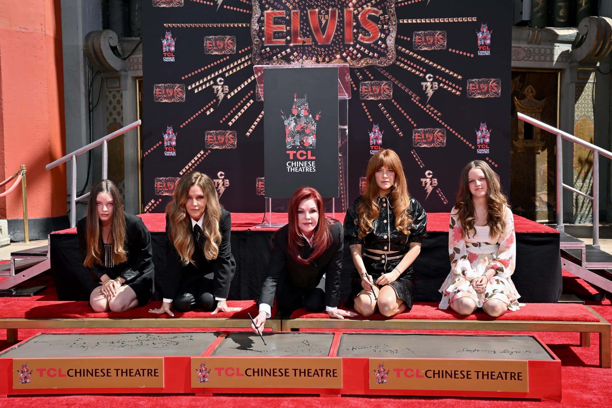 Harper and Finley Lockwood made a rare public appearance at a handprint ceremony in front of LA's Chinese Theater before the Elvis movie's release in 2022
