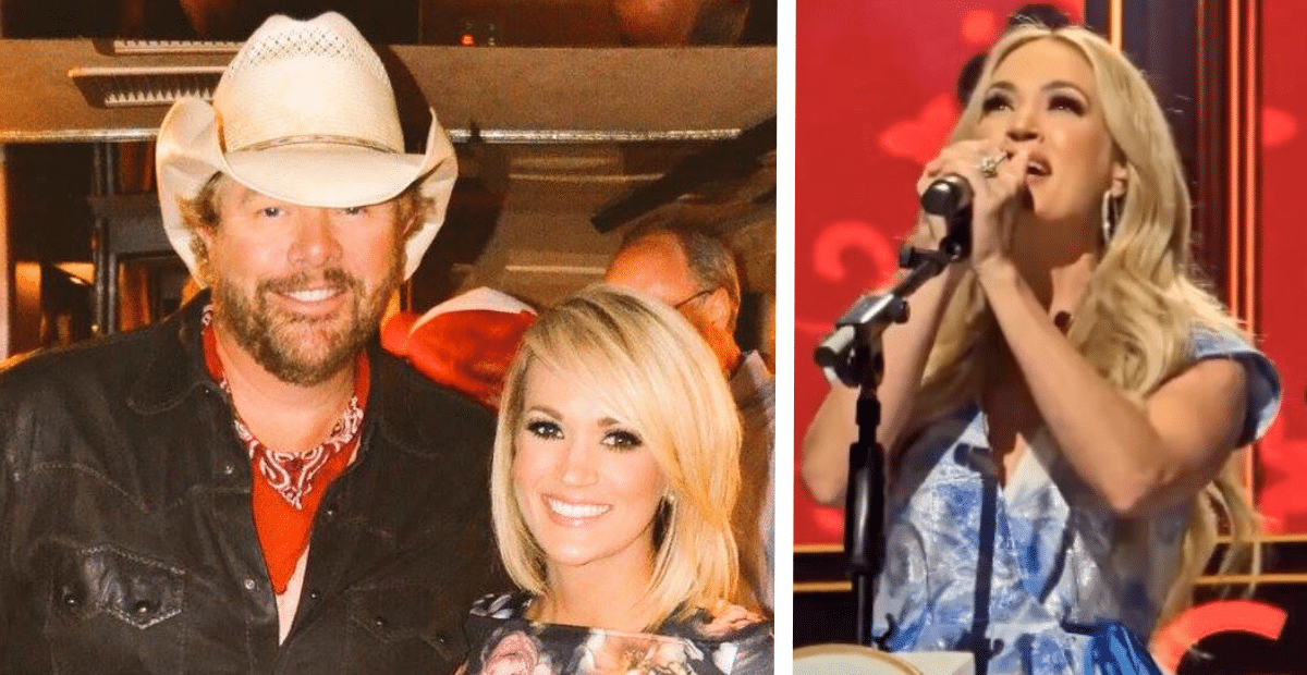 Carrie Underwood Sings "Should've Been A Cowboy" In Opry Tribute To Toby Keith