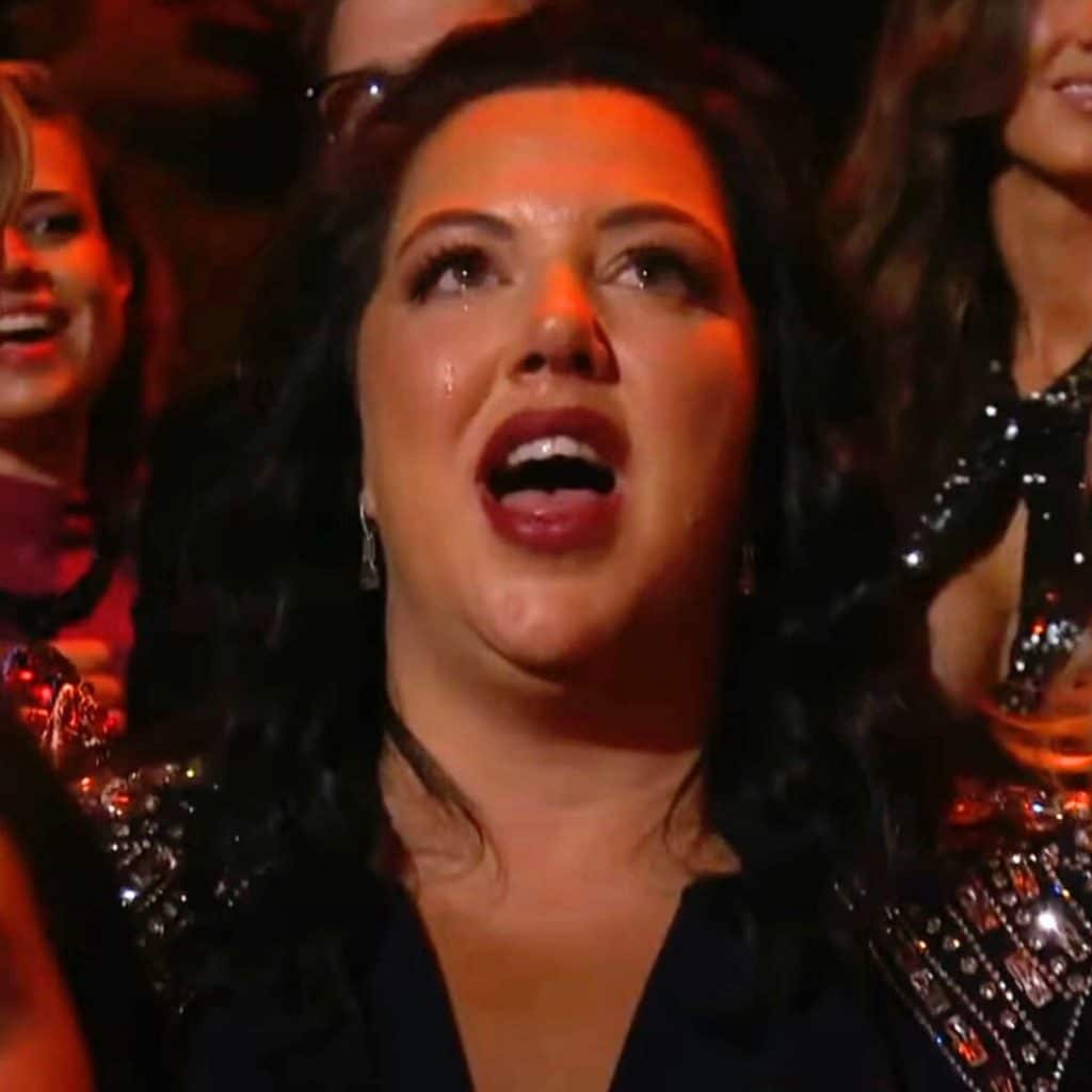 Krystal Keith getting emotional during CMT Music Awards