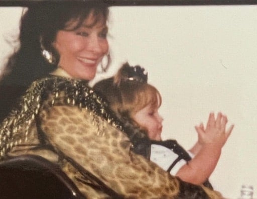 Emmy Russell as a small child with her "memaw" Loretta Lynn